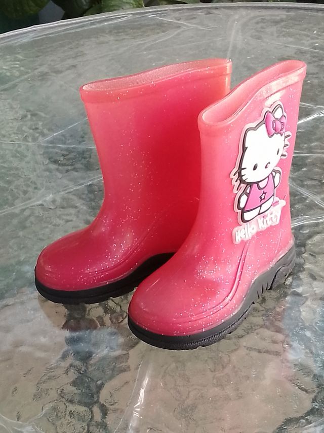 Botas de agua de hello kitty