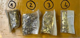 Minuteria ottone per montaggio avvolgimenti