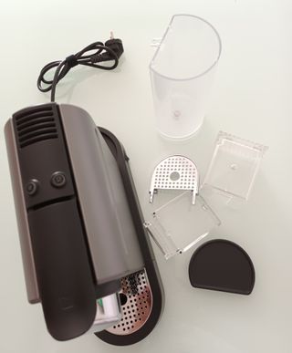 Cafetera eléctrica de cápsulas.