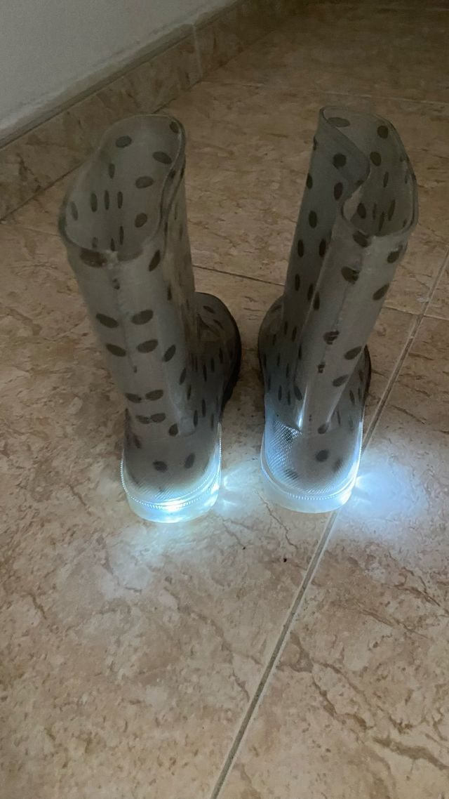 Botas de agua con luces