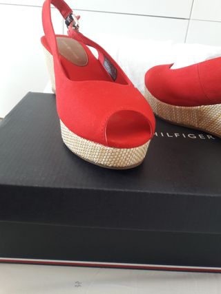 Sandali con zeppa TOMMY HIFLIGER