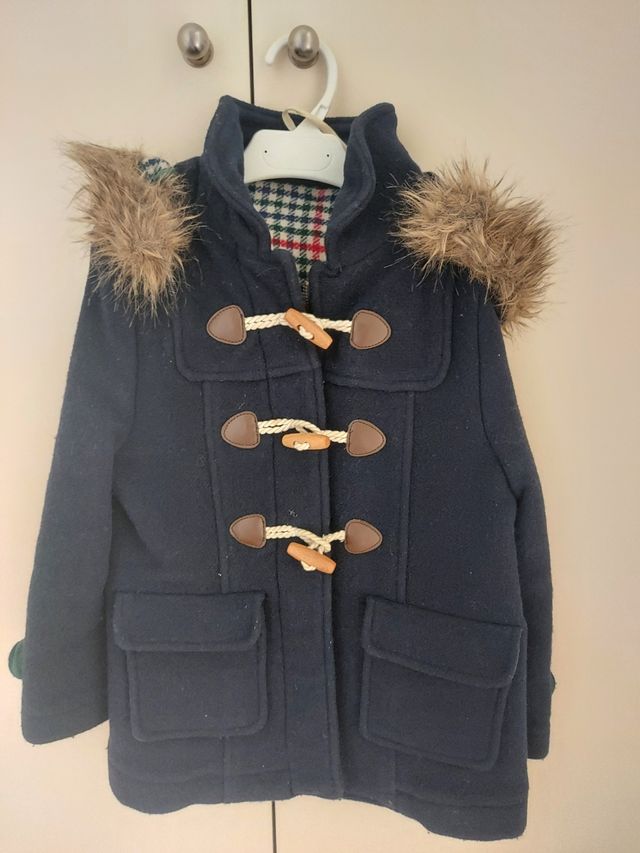 Abrigo paño azul marino Tizzas 6 años
