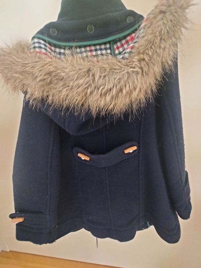 Abrigo paño azul marino Tizzas 6 años