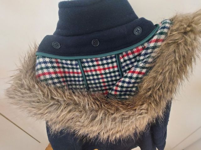 Abrigo paño azul marino Tizzas 6 años