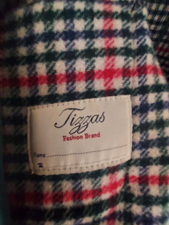 Abrigo paño azul marino Tizzas 6 años