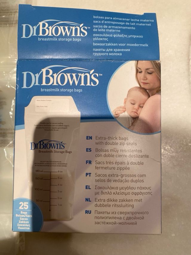 Dr Brown's - Bolsas de leche materna