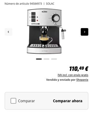 Cafetera solac