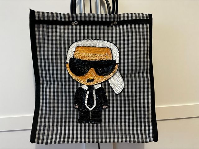 Bolso lentejuelas vichy