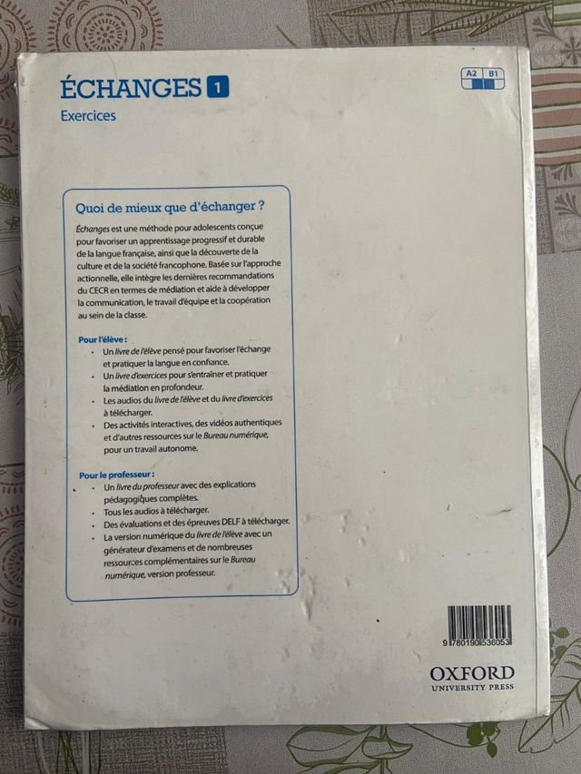 Libro de francés Exanges 1