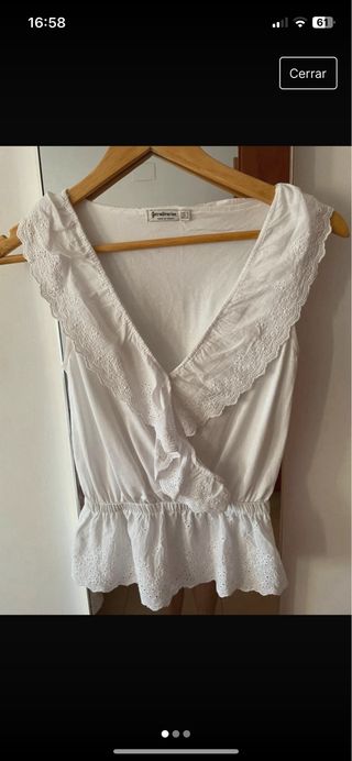 Blusa blanca mujer