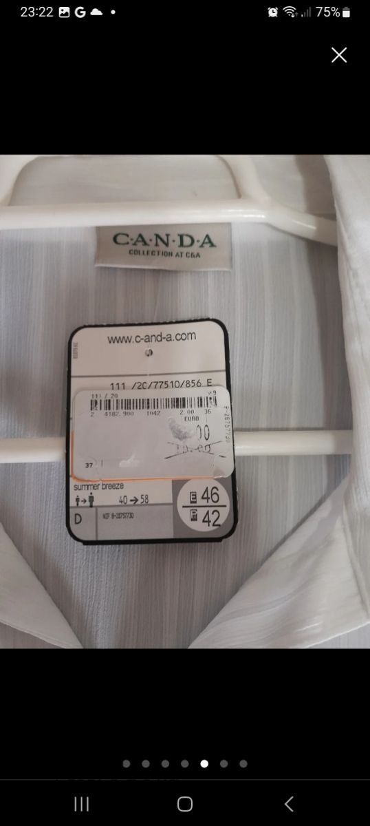 Blusa señora, CyA, con etiqueta