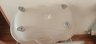 Bañera bebe con soporte y desagüe