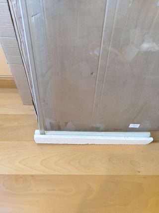 Puerta ducha mampara cristal bandas 67x185 cm.