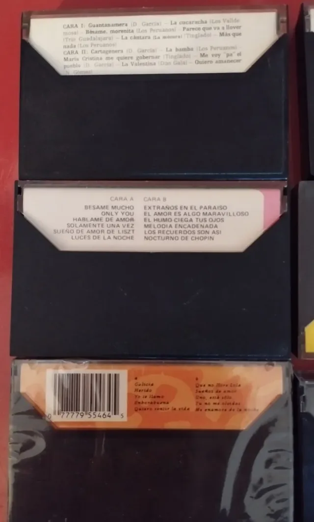 Lote cintas cassette originales