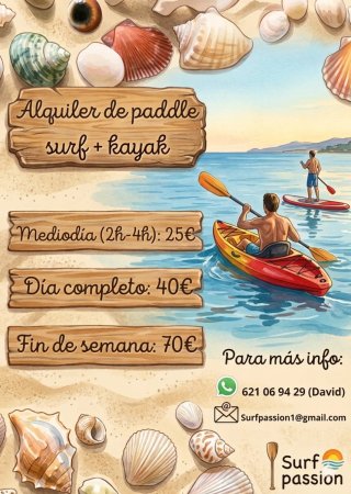 Alquiler tablas padel Surf