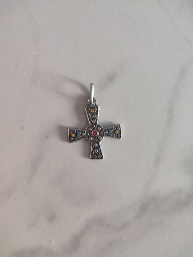 Cruz plata antigua