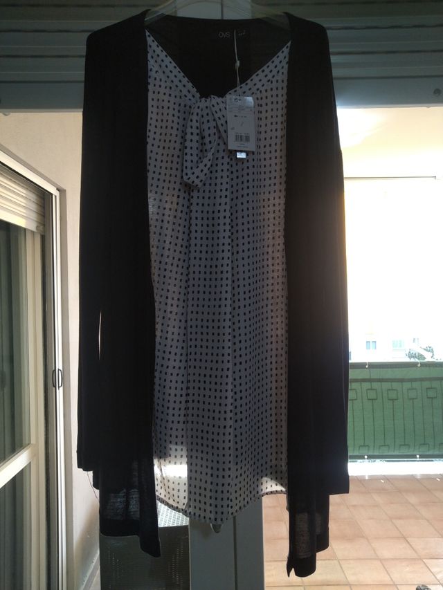 Maglia tipo twinset donna