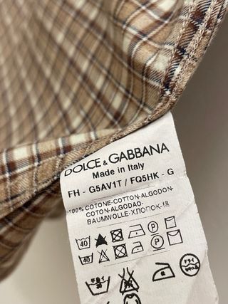 Camicia check Dolce & Gabbana