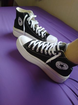 Converse originales negras plataforma