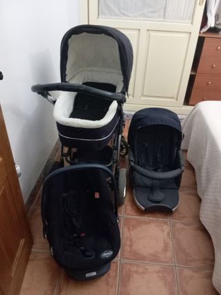 Carrito bebe, maxicosi y silla y de pase
