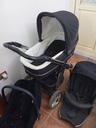 Carrito bebe, maxicosi y silla y de pase