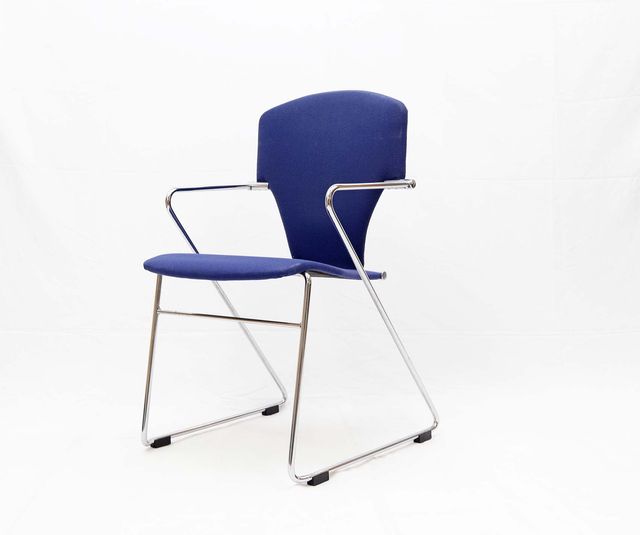 6  Sillas Stua Egoa tapiz azul