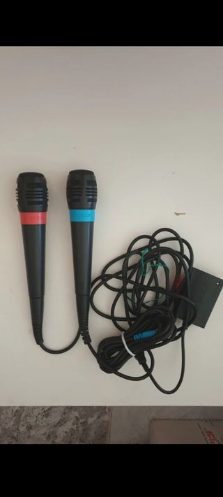 ✅ MICRÓFONOS PS2 + JUEGO SINGSTAR 