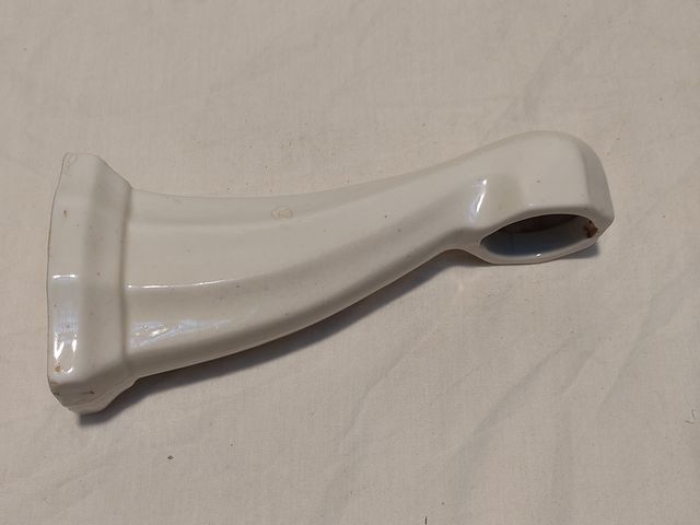 #92b Aplique cerámica antiguo para baño