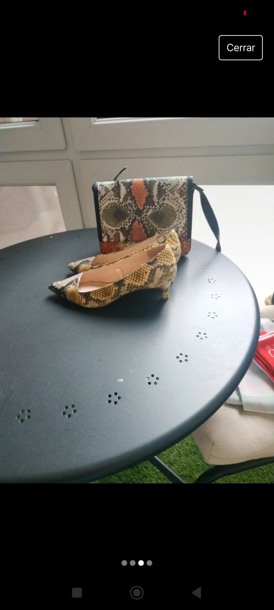 CHOLLO lote de zapatos y bolso