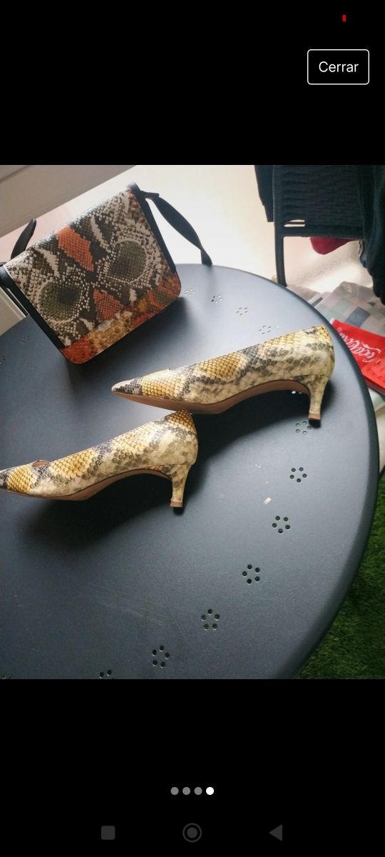 CHOLLO lote de zapatos y bolso