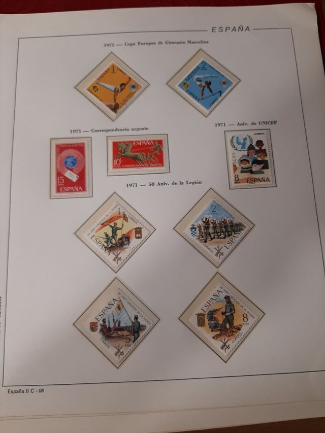 Colección incompleta sellos España II