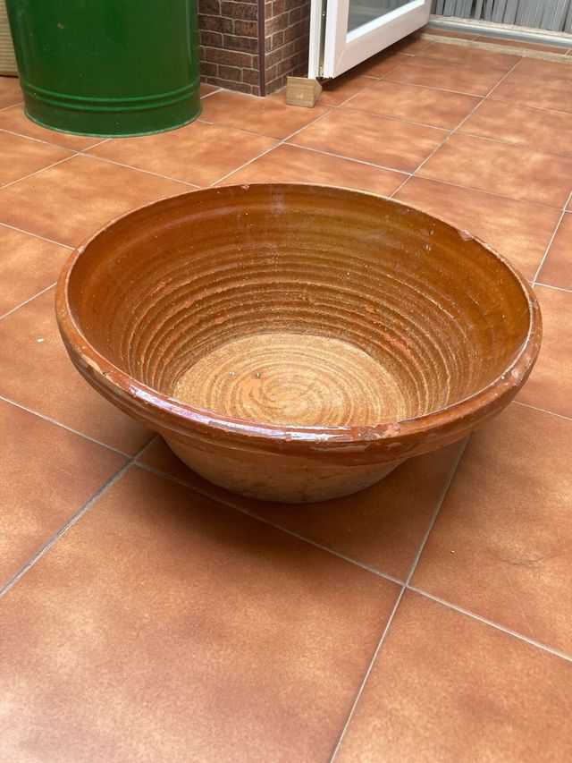 Lebrillo/Barreño de barro antiguo