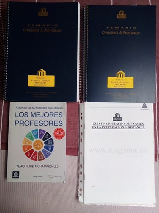 Temario oposición Secundaria Lengua Magister