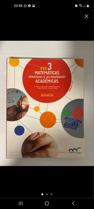 Libros matemáticas 3ESO