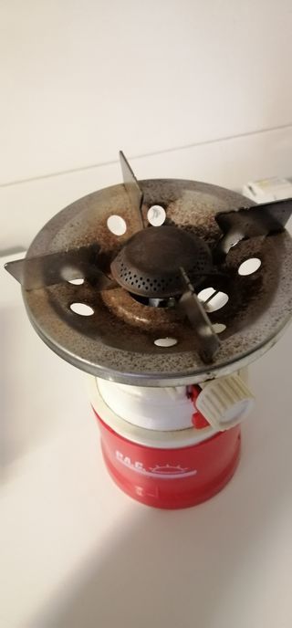 Mini fogão a gás para campismo,