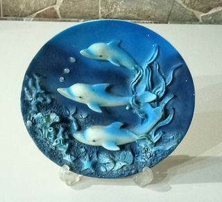 Prato decorativo Golfinhos