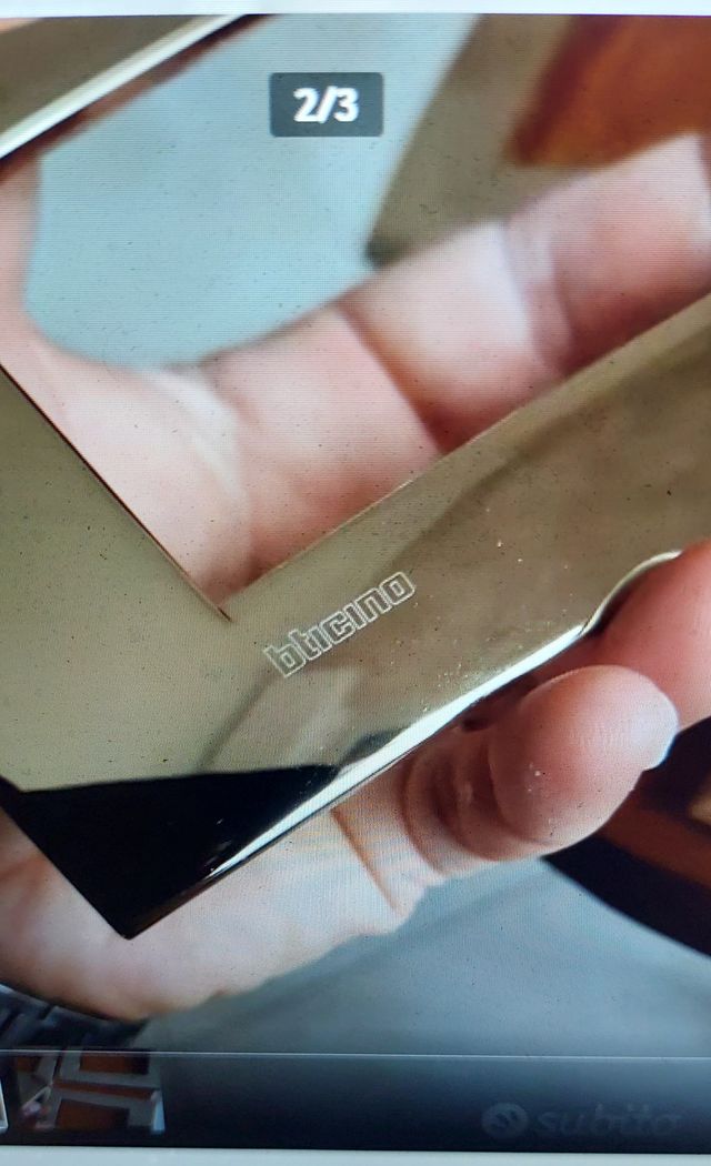 Placche bticino nuove colore oro lucido