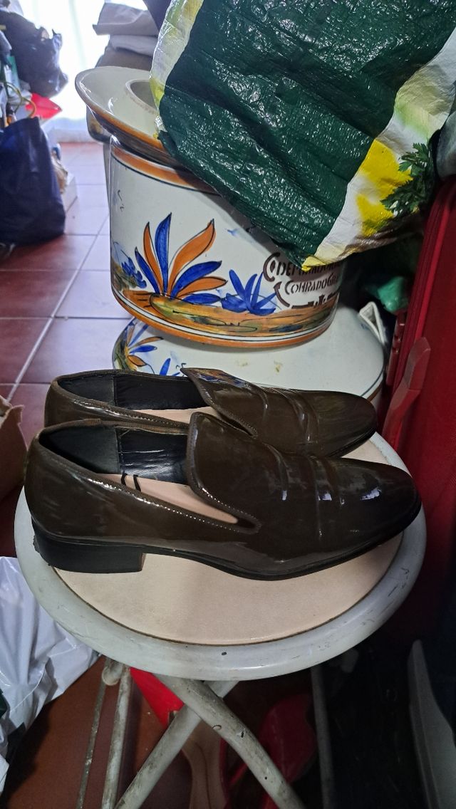 Mocasines de mujer color verdoso N. 37