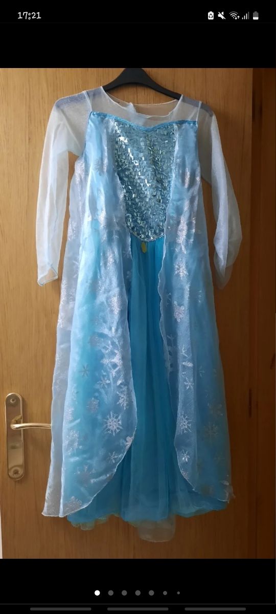 Disfraz Elsa frozen + complementos original DISNEY