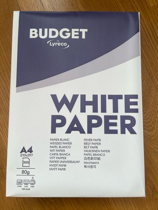 Papel folios A4 3 paquetes de 500 unidades