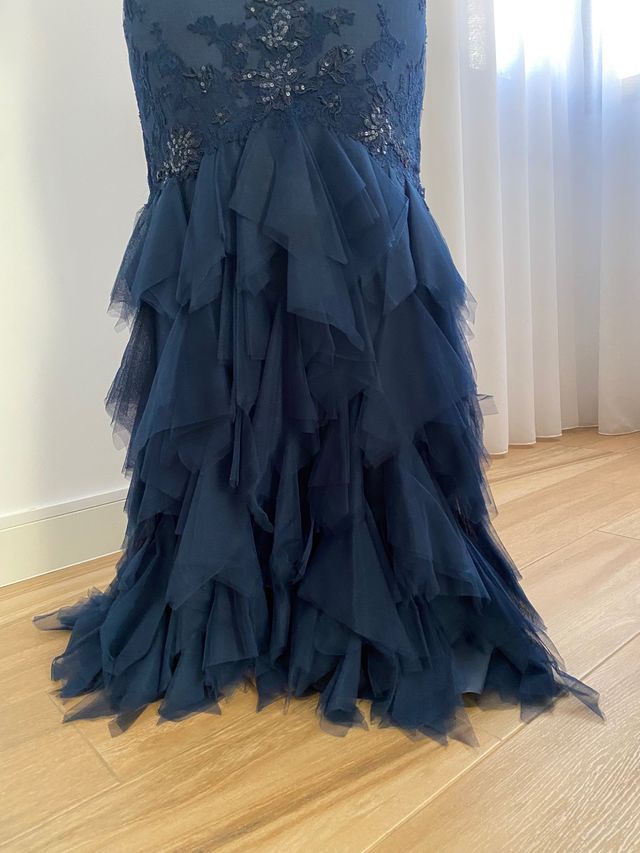 Vestido largo de fiesta de Pronovias