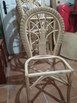 Sillas de mimbre