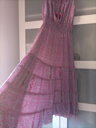 Vestido precioso tela tipo seda 