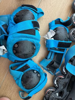 Patines Oxelo, protecciones + bolsa