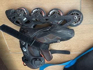 Patines Oxelo, protecciones + bolsa