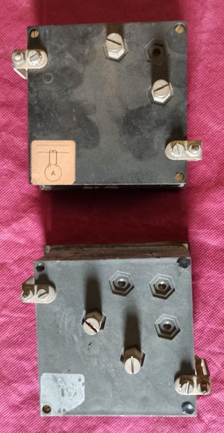 Pareja amperimetros para cuadro o panel