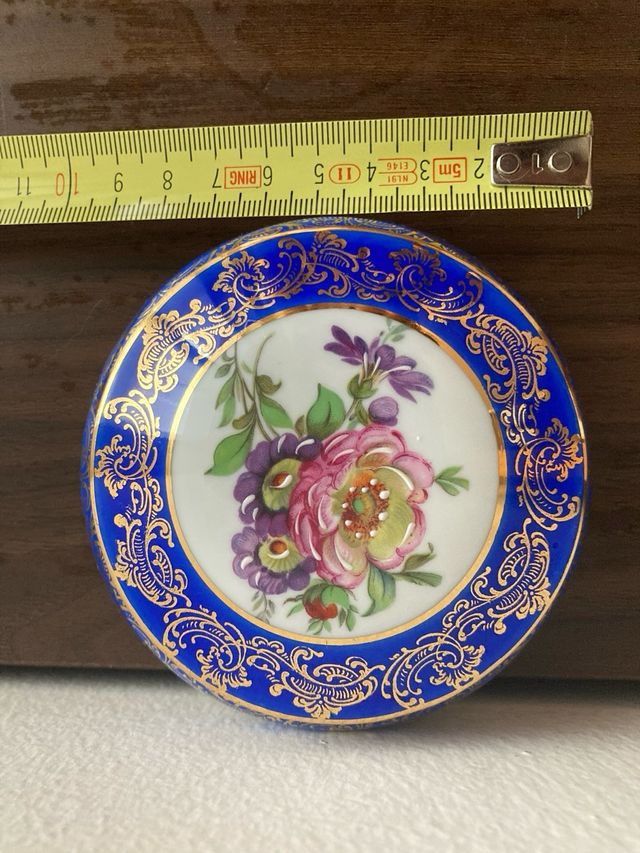 Scatolina porta gioie in porcella Limoges