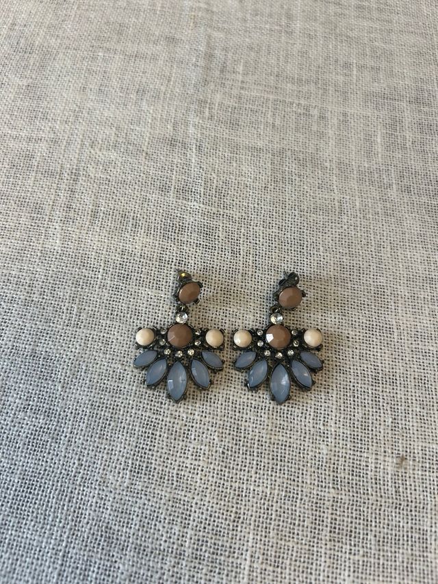 Pendientes de fiesta azules Mango NUEVOS