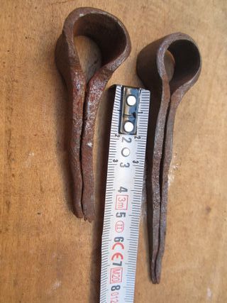 Cerrojo antiguo con su cerradura, 25 cm.