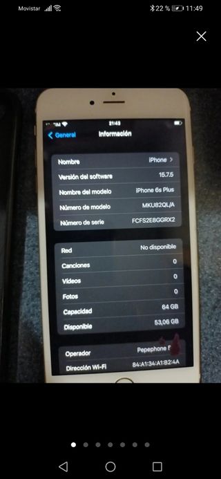 IPhone 6s plus 64 gb